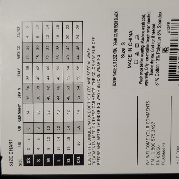 Hue - Black Capri Leggings - 2-Pair Bundle 🥳 - Picture 2 of 3